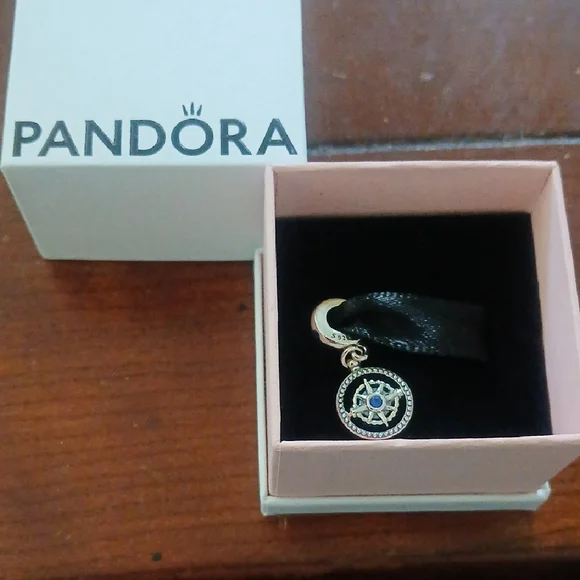 Pandora "Always Follow Your Heart" Compass Charm - Picture 4 of 4